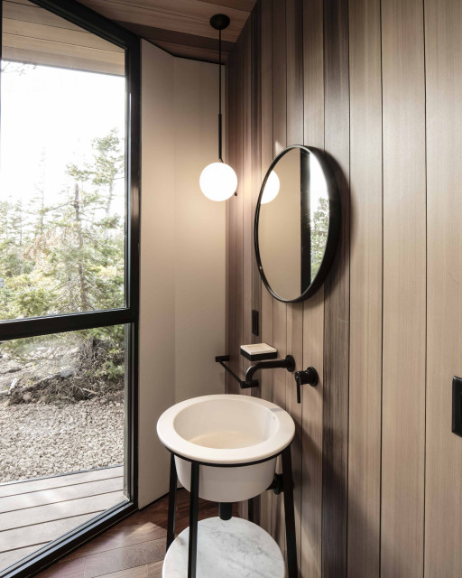 Ski Lodge contemporary-powder-room