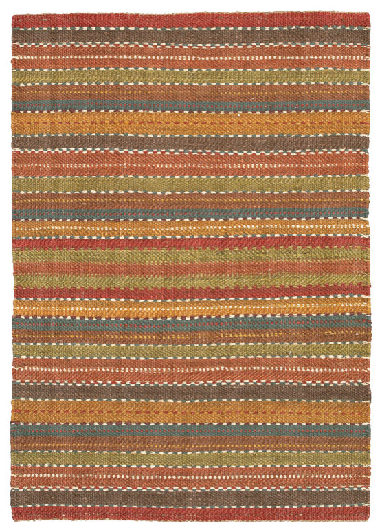 Chandra Saket sak-3705 Striped Rug, Brown, 7'9"x10'6"