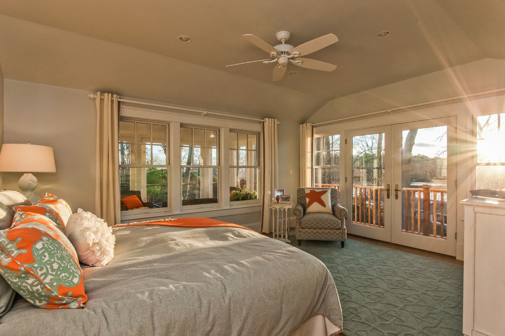 Inspiration for a coastal bedroom remodel in Boston