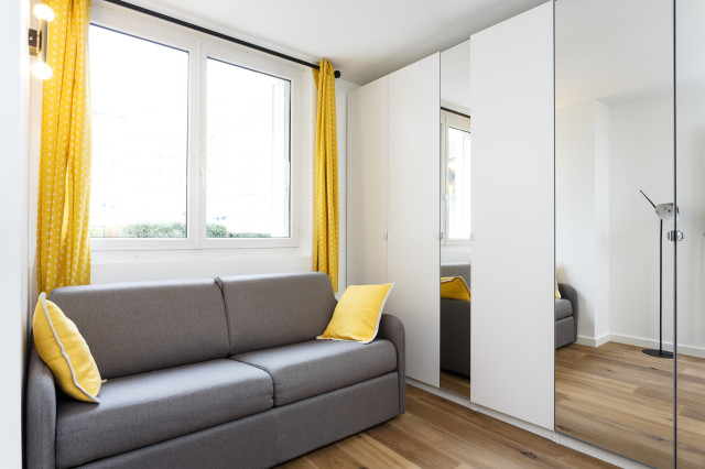 Rénovation d'un appartement dans le 15ème arrondissement de Paris contemporary-sovrum