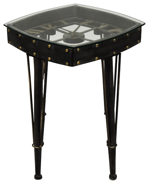 Contemporary Louvre Coffee Table Clock Design Metal And Glass Industrial Tables By Save The Planet - Clock Coffee And End Tables Contemporary Louvre Coffee Table Clock Design Metal And Glass Industrial Tables By Save The Planet - Clock Coffee And End Tables