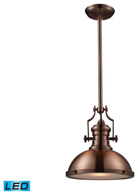Chadwick Antique Copper 13-inch LED One Light Pendant