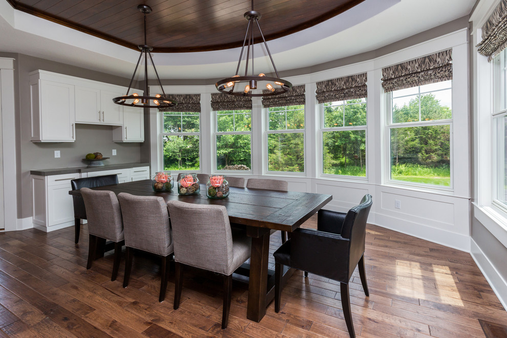 Dining room - transitional dining room idea in Cedar Rapids
