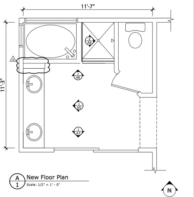 See How 8 Bathrooms Fit Everything Into About 100 Square Feet - Small Bathroom Layout With Double Vanity