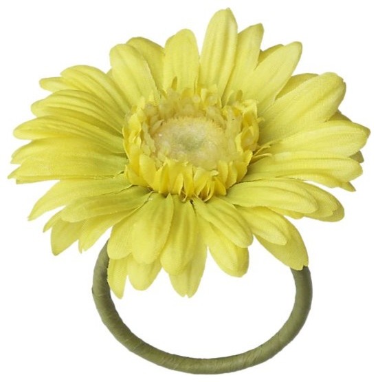 Gerber Daisy Yellow Napkin Ring