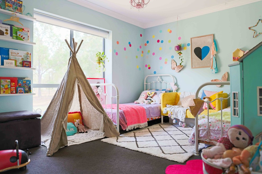 Eclectic kids' room in Melbourne.