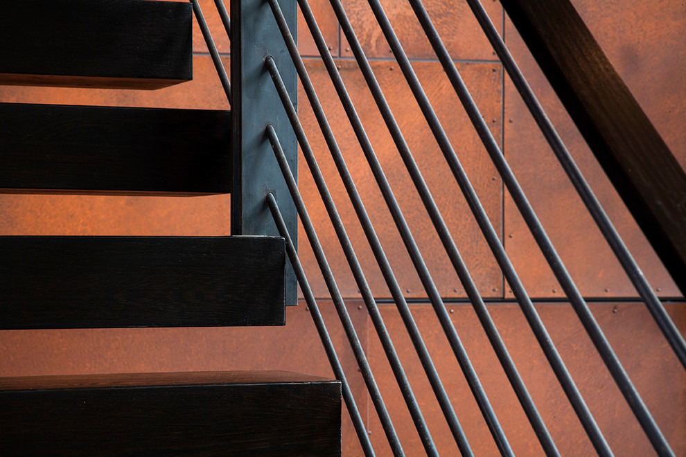 Inspiration for a modern staircase remodel in Seattle