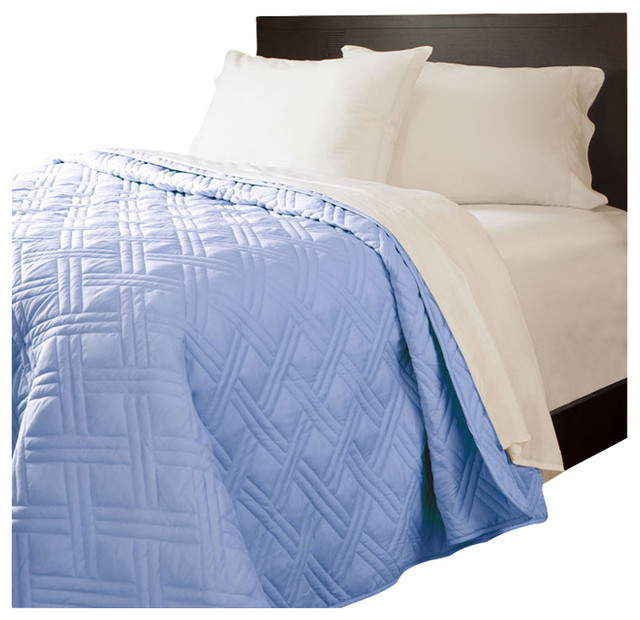 solid navy blue quilt