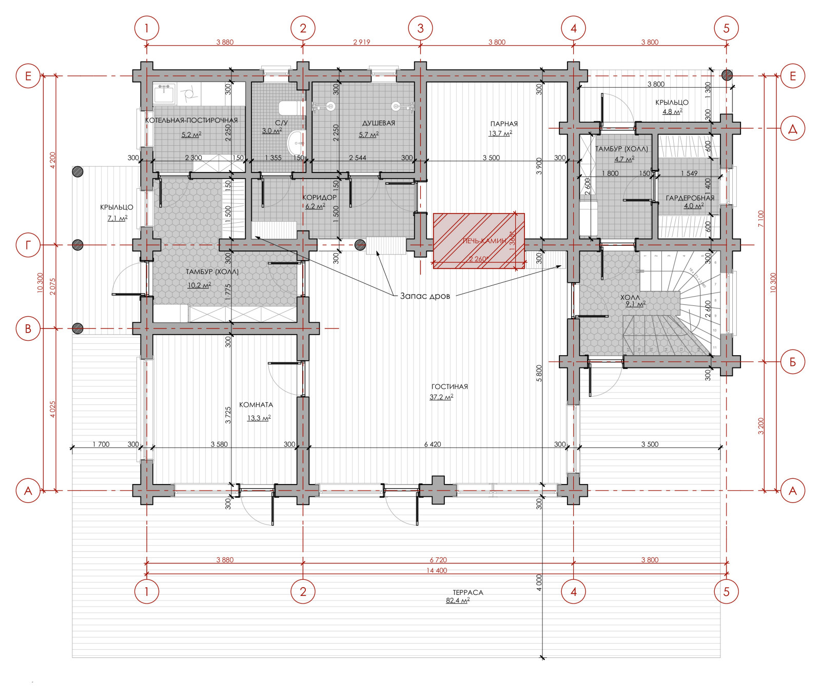 Дом для большой семьи с коммерческой баней