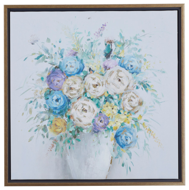 Multi Polystone French Country Framed Wall Art, 24" x 24" 560668