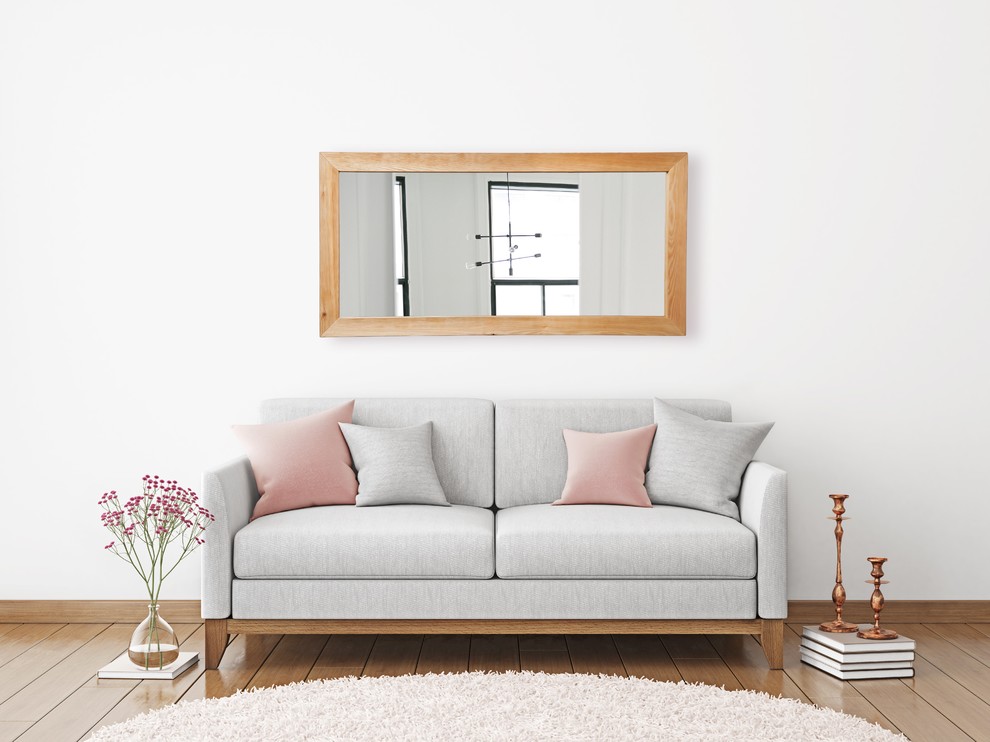 Зеркало на стену "ЯНТАРЬ" для гостиной комнаты.