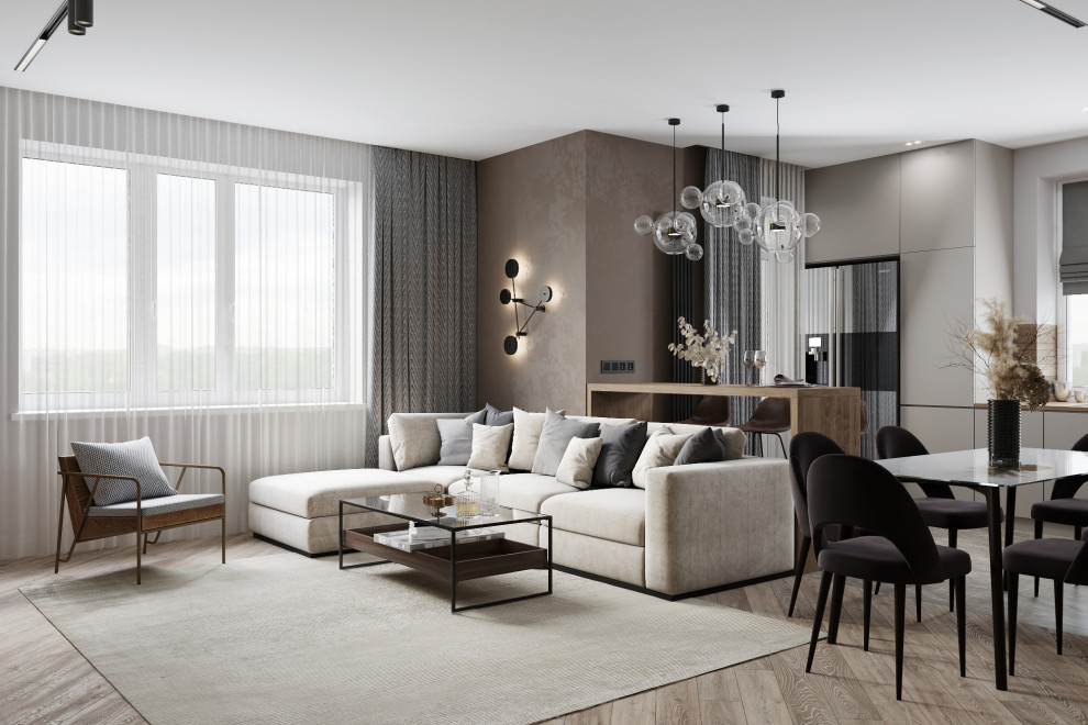 Дизайн-проект 3-х комнатной квартиры по улице Кирова для молодой семьи.