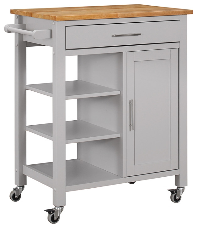 Edmonton Kitchen Cart Transitional Kitchen Islands And Kitchen