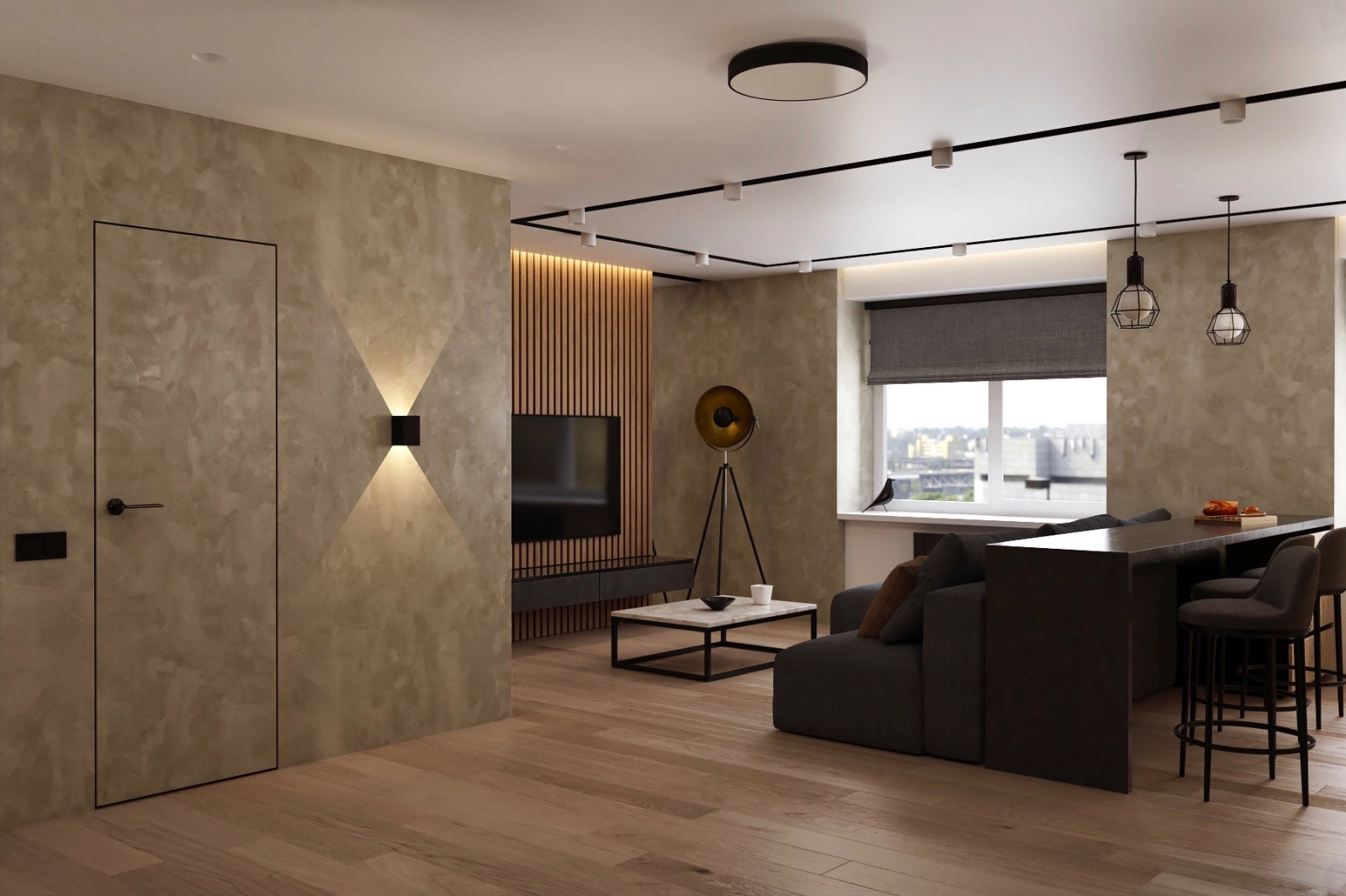 Дизайн проект квартиры 50 м