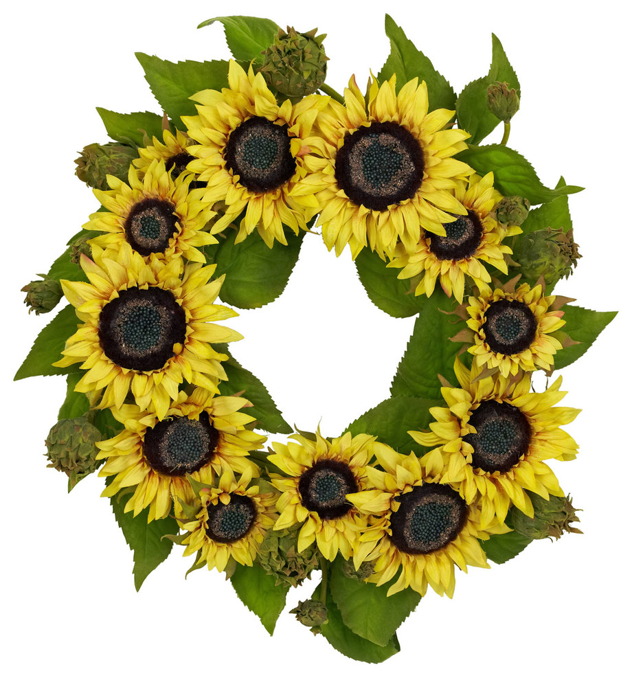 22" Sunflower Wreath