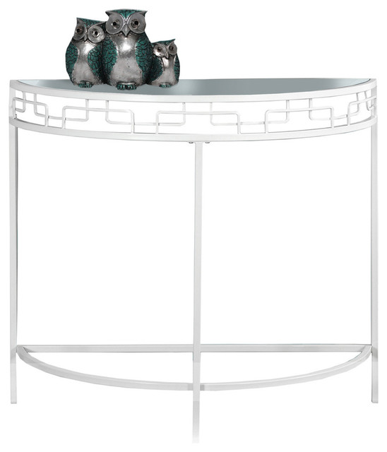 Monarch Specialties I 2112 36 Inch Wide Gl Top Metal Hall Console Table Monarch Specialties I 2112 36 Inch Wide Gl Top Metal Hall Console Table