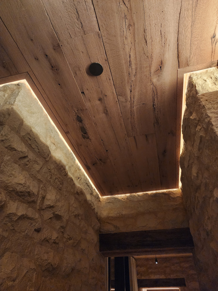 Custom Backlit Wood Ceiling