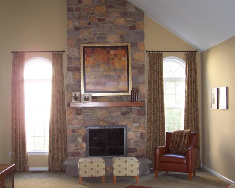 Fireplace Window Treatments