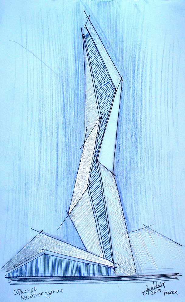 Размышление с карандашом - высотные здания