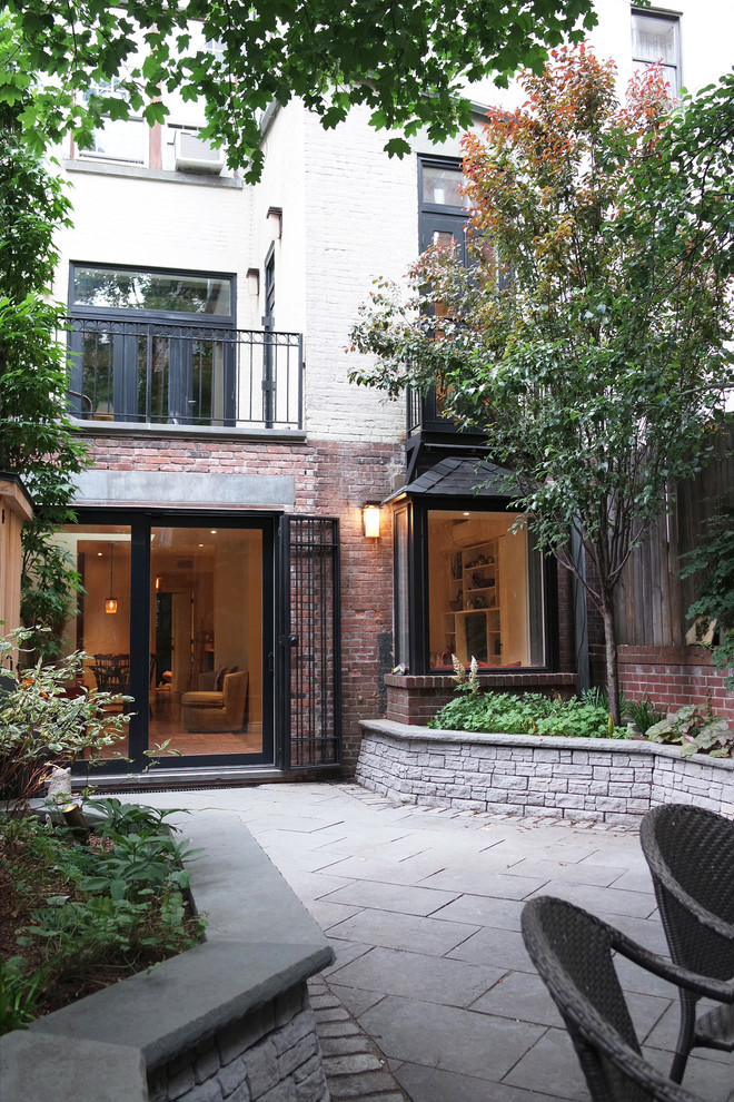 This is an example of a transitional exterior in New York.