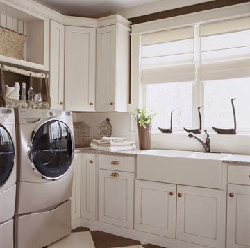 Inspiration for a traditional laundry room in Indianapolis.