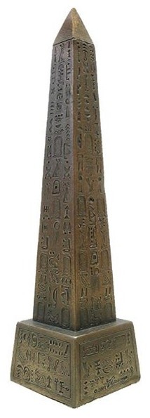 8.25" Symbols of Timelessness/Memorialization Egyptian Obelisk Statue