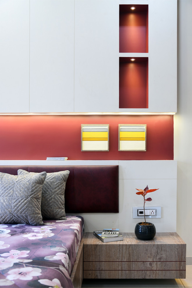 Photo of a contemporary bedroom in Ahmedabad.