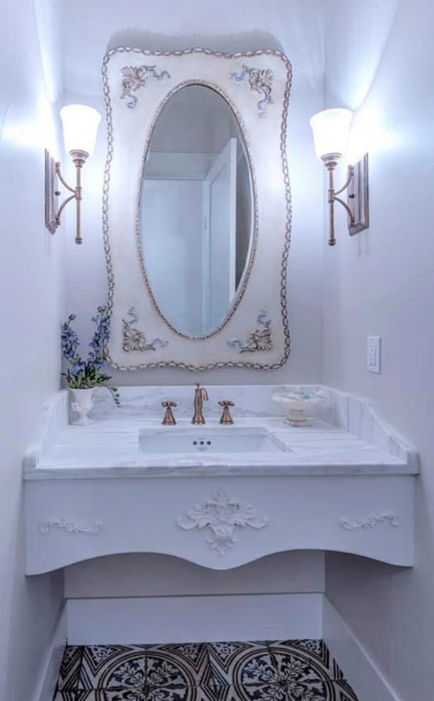 French Country Powder Room - French Country - Powder Room - by Chavanu ...