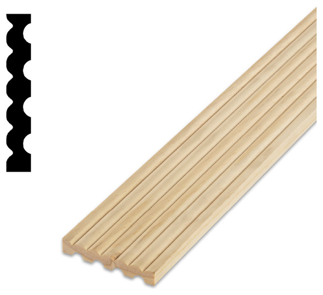 FLC7 Pine Fluted casing Moulding Traditional Molding And Trim by
