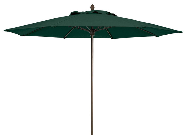9 Lucaya Umbrella Pulley And Pin With Bright Aluminum Pole Contemporary Outdoor Umbrellas By Fiberbuilt Umbrellas Inc