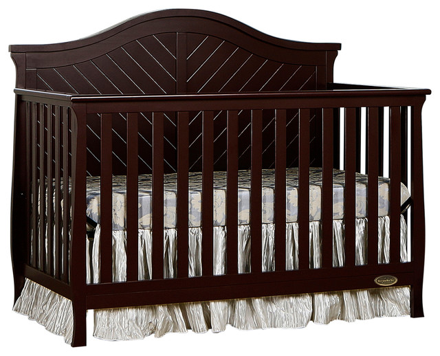 Dream On Me Kaylin 5 in 1 Convertible Crib, Chocolate