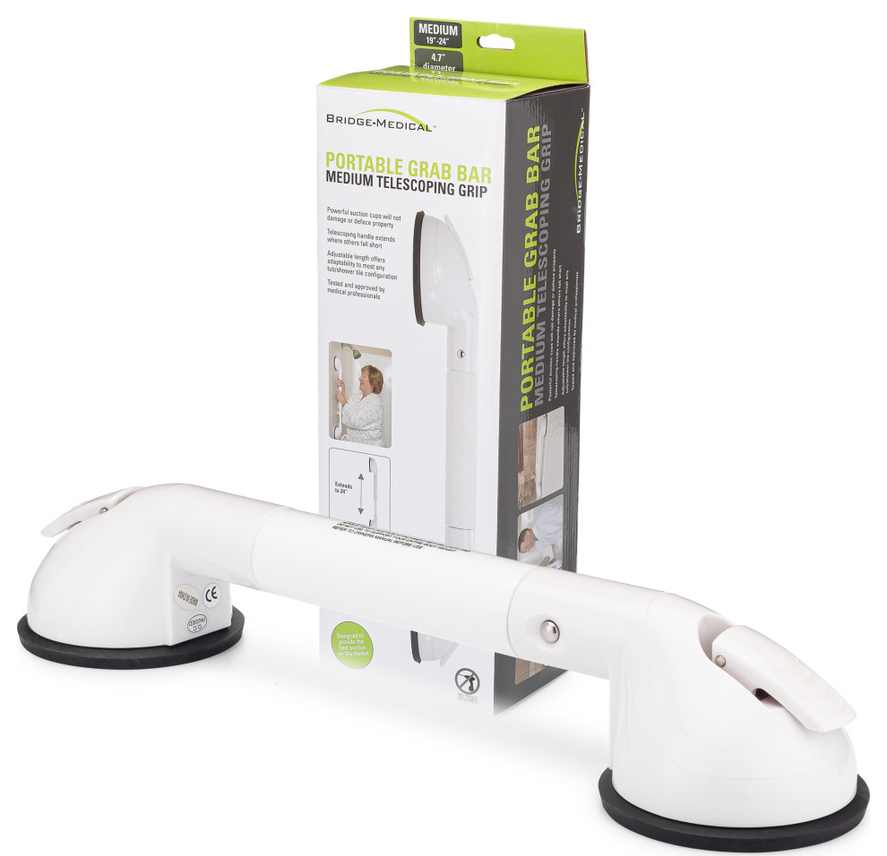 Telescoping Portable Suction Grab Bar - Traditional - Grab Bars - by Bridge  Medical | Houzz
