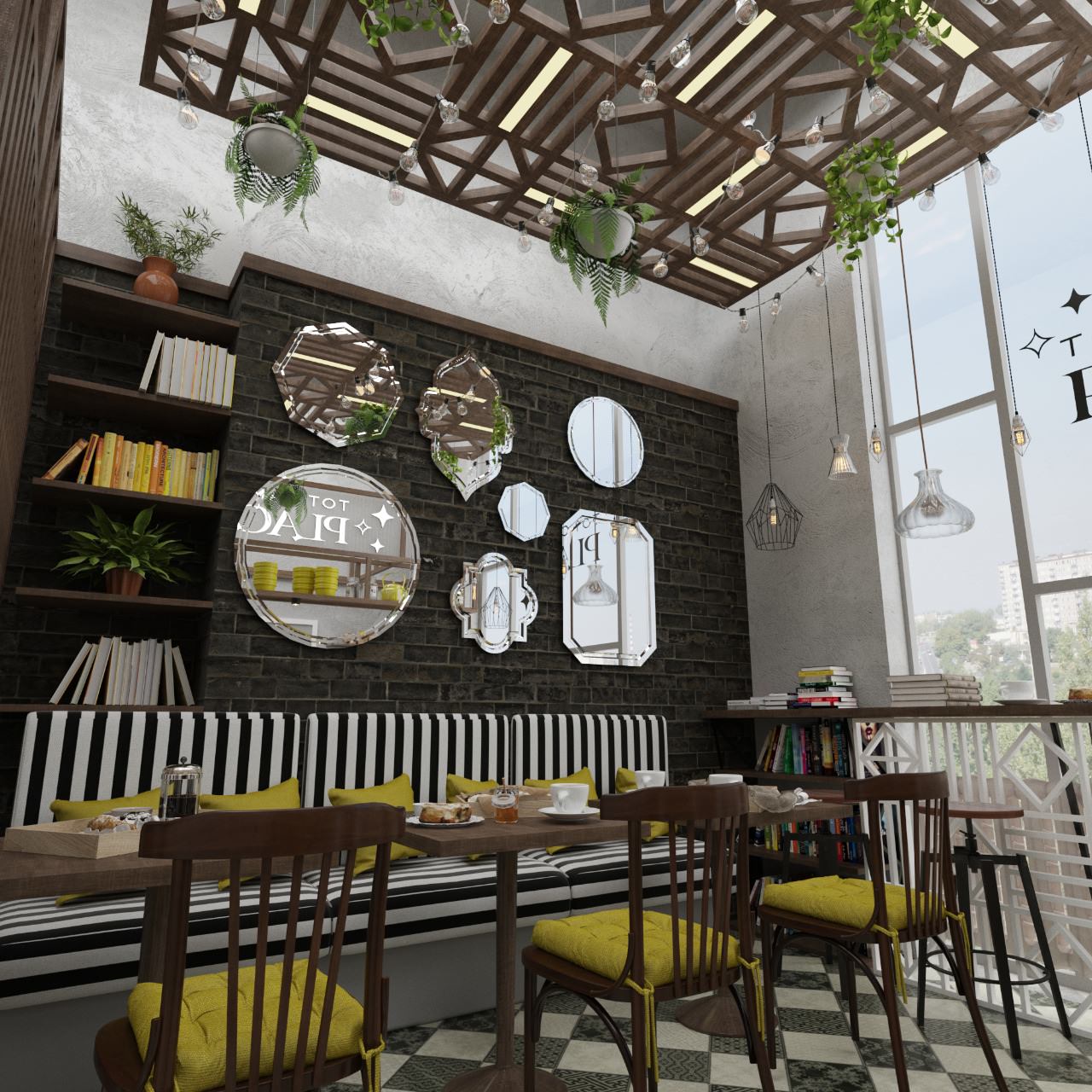 Дизайн-проект интерьера кофейни тот самый PLACE