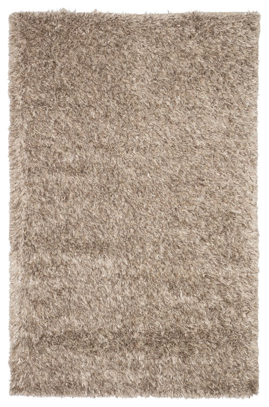 Jaipur Living Nadia Shag Solid Taupe Area Rug 2'X3' Contemporary Area Rugs by buynget1618