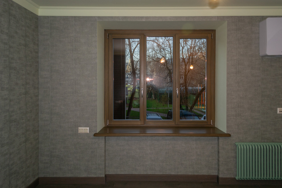 Окна из лиственницы в квартире