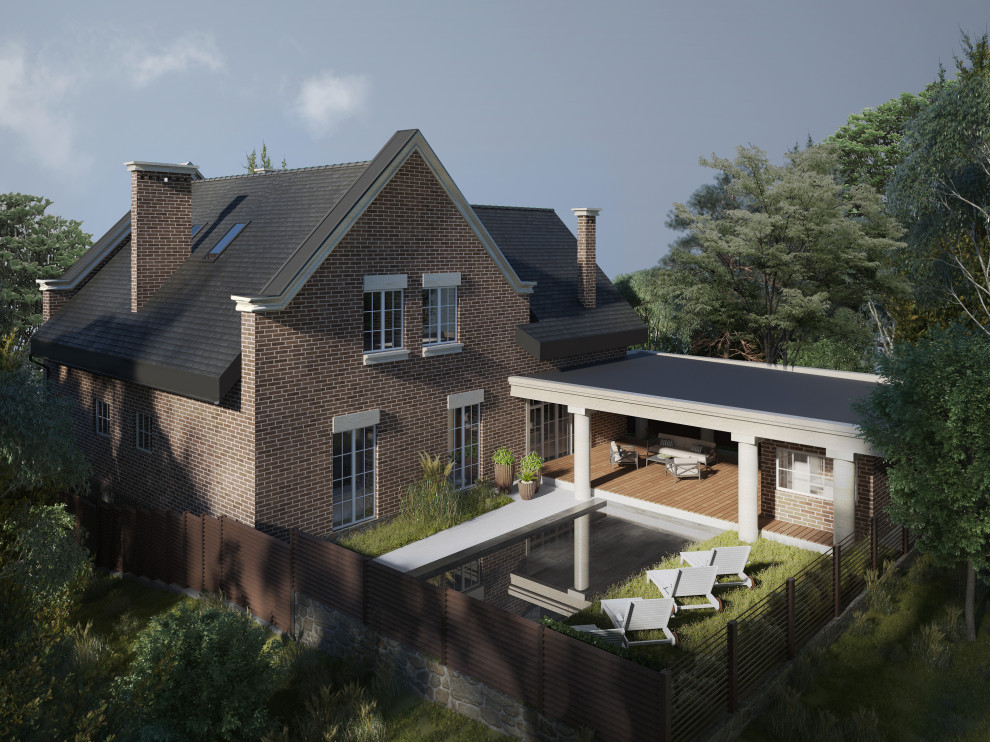 Дом с мансардой