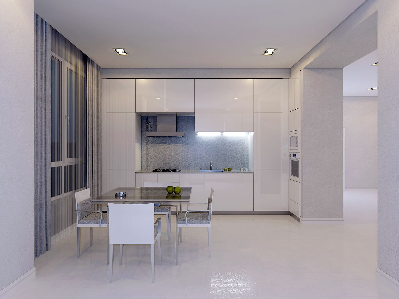 Квартира в белом цвете