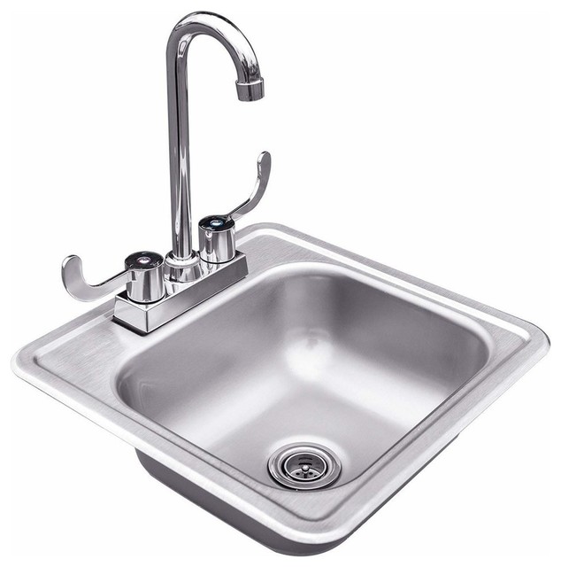 Drop In Sink And Faucet Contemporary Kitchen Sinks By Fire