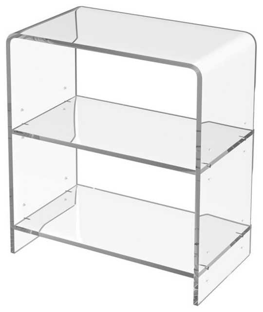 Butler Specialty Company Crystal Clear 2 Shelf Acrylic Bookcase - Clear