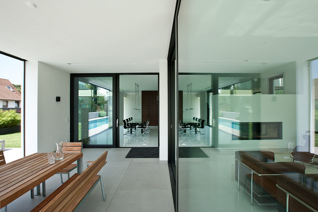Haus Sch contemporary-vardagsrum