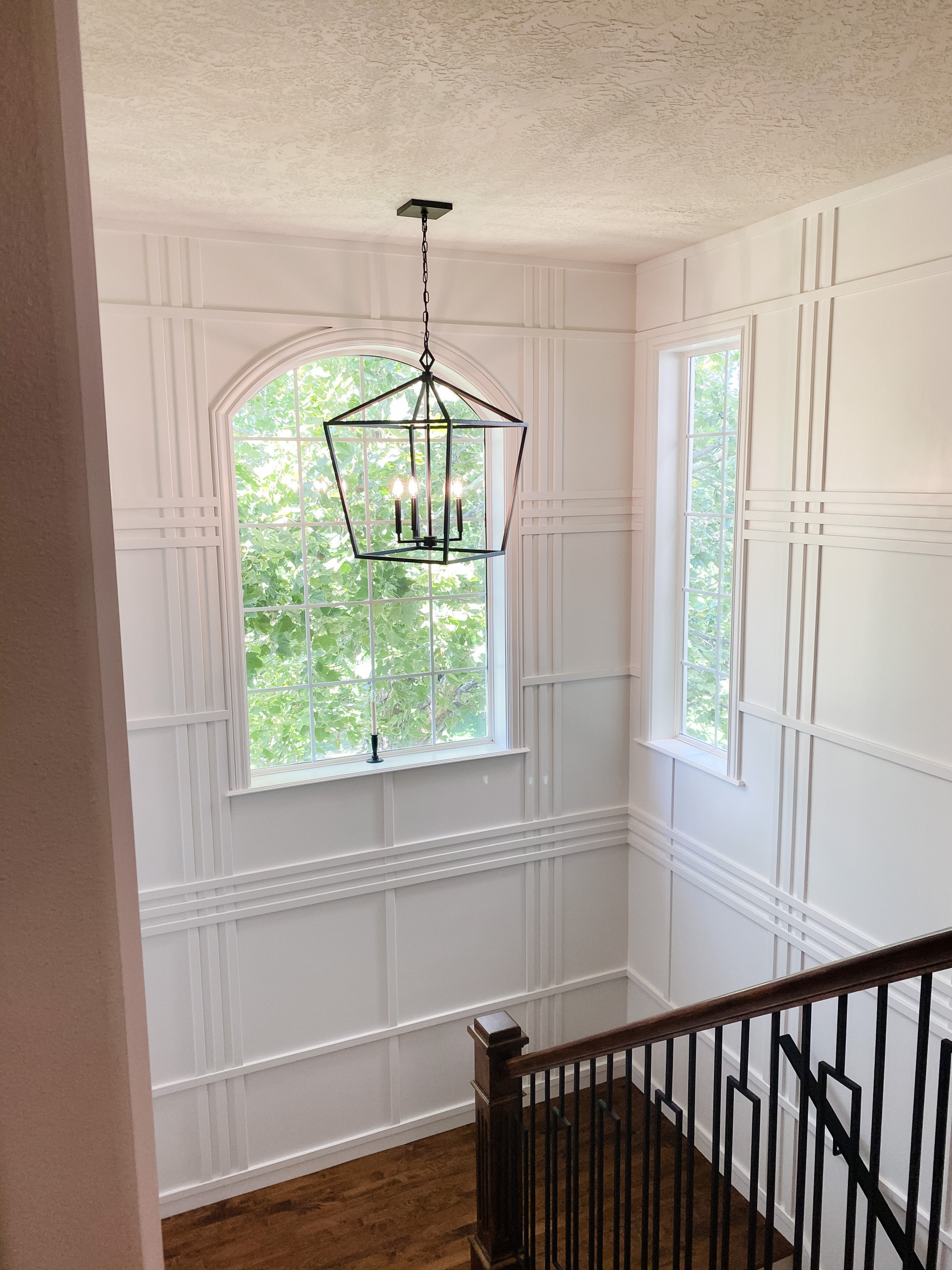 Custom Millwork in stairway