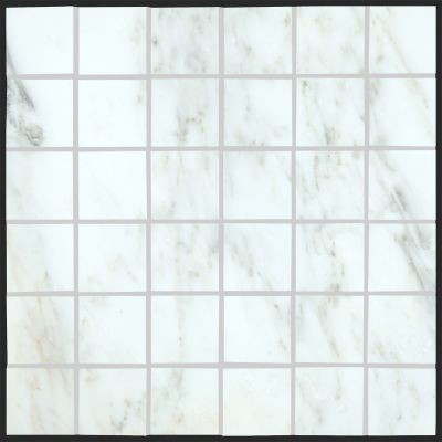 Arabescato Carrara 2x2 Honed Marble Mosaic