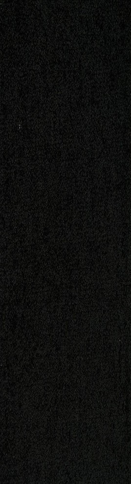 Home Queen Solid Black Color Custom Size Runner 2'x10', Area Rug