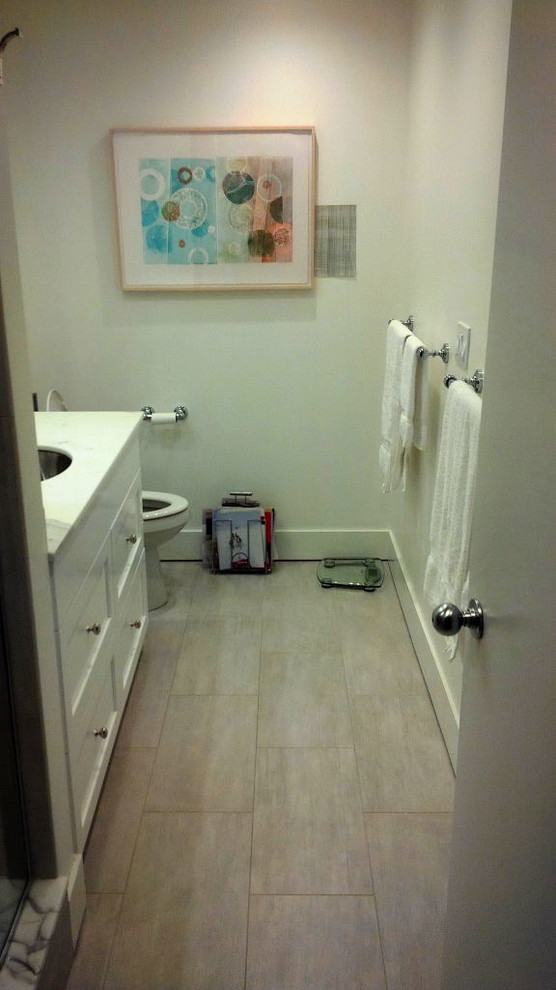 Inspiration for a transitional bathroom remodel in Providence