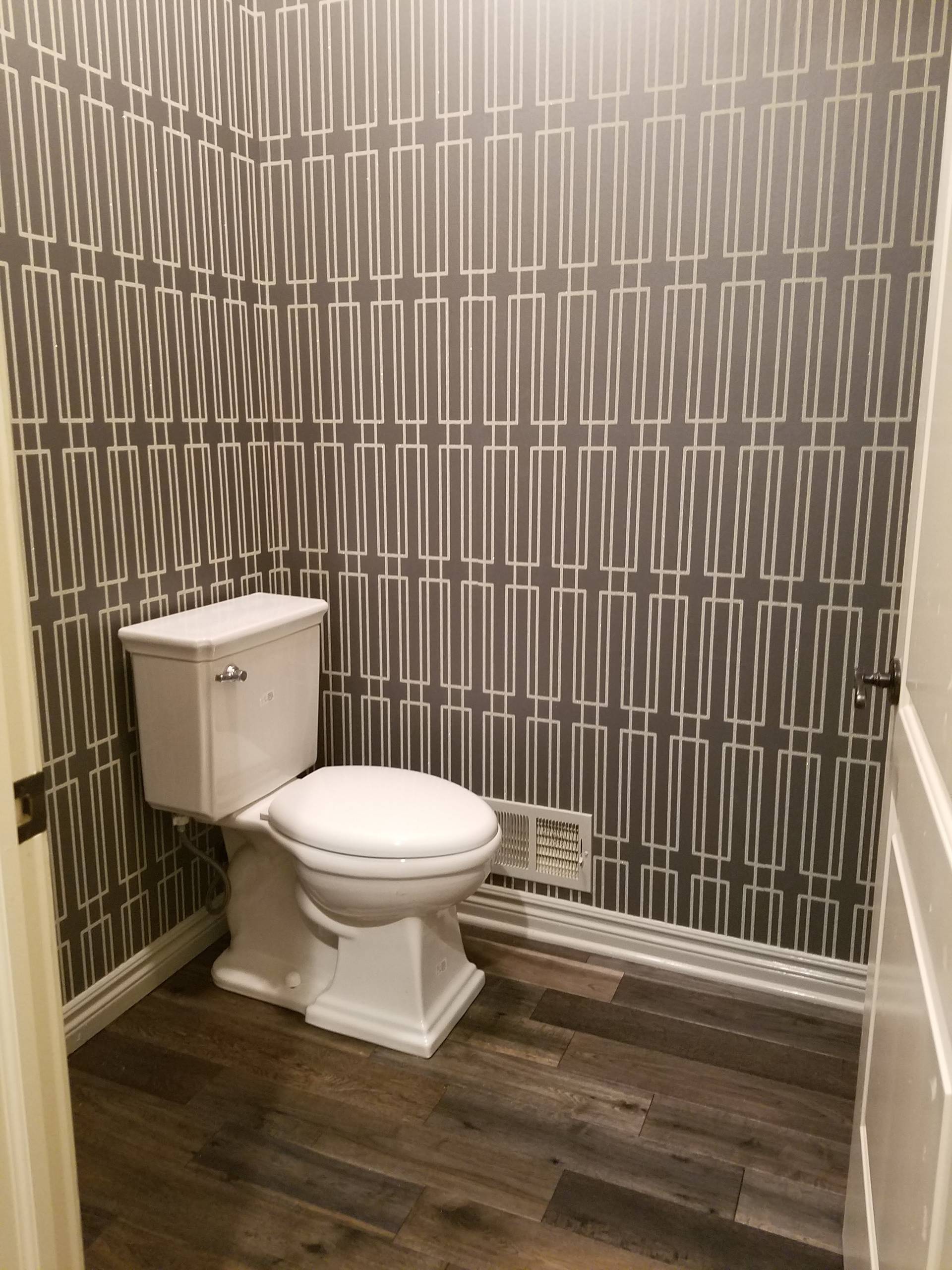 Install: Glitter Sand Powder Room