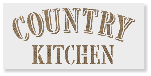 Country Kitchen Stencil For Diy Projects Contemporary Wall