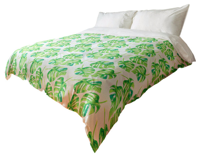 Watercolor Palms Duvet Cover Tropical Duvet Covers And Duvet