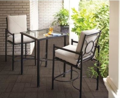 Hampton Bay Patio Tables Barnsley 3 Piece High Dining Bistro Hampton Bay Patio Tables Barnsley 3 Piece High Dining Bistro Set With Tex