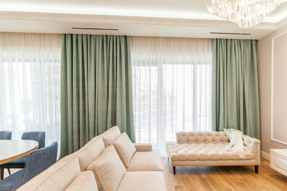 Квартира в ЖК «Актер Гэлакси», 78м², стиль: современная классика. Сочи