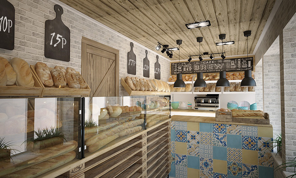 интерьер пекарни "Дело в хлебе"